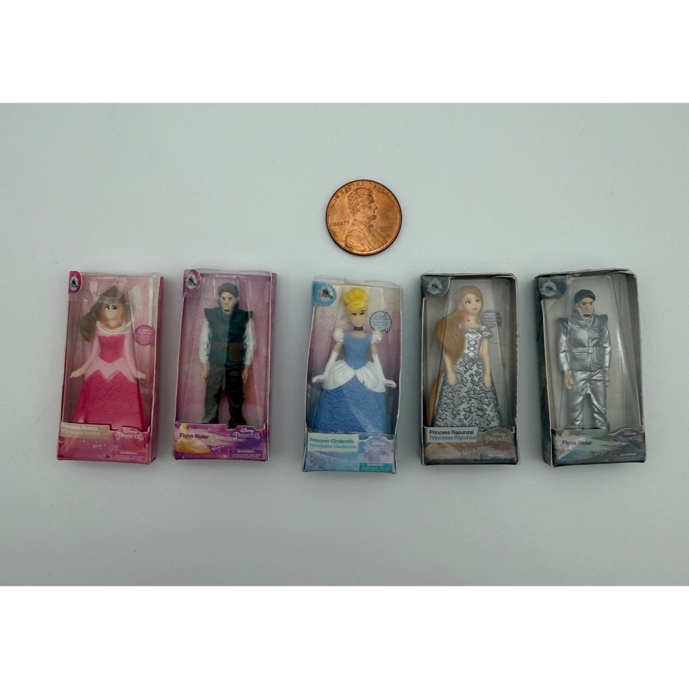 Zuru Mini Brands Disney 100th Anniversary Platinum Princess 5pc Figure Lot
